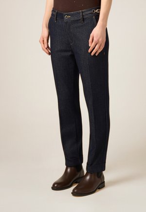 REGULAR CON DETTAGLIO CATENE - Jeans Tapered Fit - blu