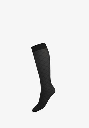 SHEER PATTERN - Knästrumpor - black