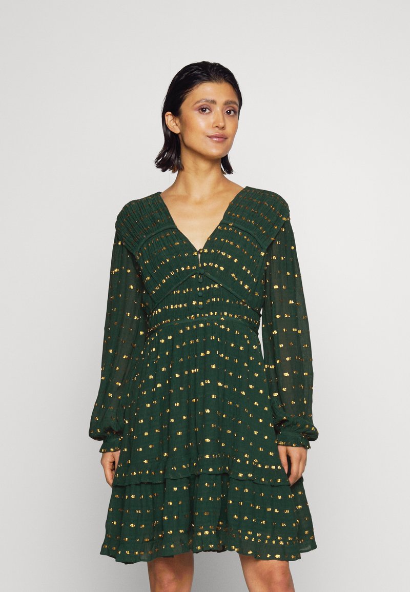 Scotch & Soda LONG SLEEVED DRESS - Vestido camiseiro - green