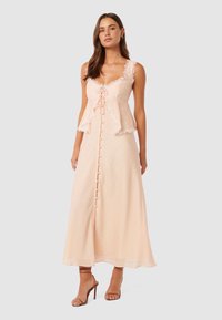 Forever New LILIAN TRIM OVERLAY MIDI - Koktélruha / Partiruha - pale pink