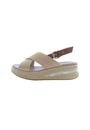 GLORY - Wedge sandals - pale mauve cuoio