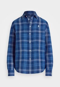 Neselectat, indigo/white