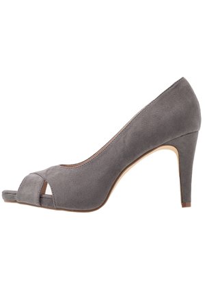 Peeptoe hoge hakken - grey