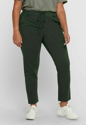 EINFARBIGE CURVY - Tracksuit bottoms - peat