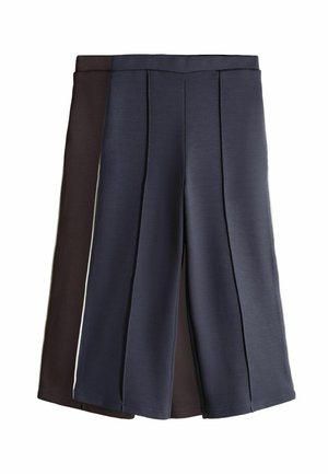 REGULAR FIT - 2 PACK WIDE LEG - Broek - chocolate brown