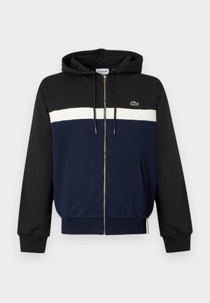 Lacoste, Суитшърт с цип - black/navy blue
