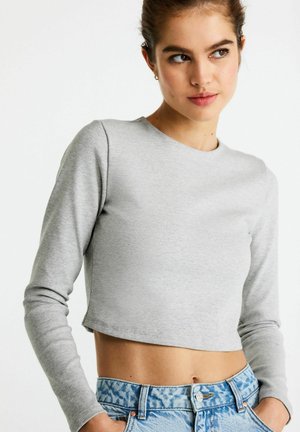 CREW NECK - Top s dlhým rukávom - grey marl