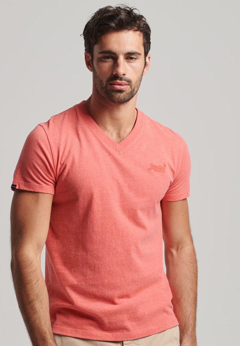 Superdry & Co VINTAGE LOGO - T-shirts print - coral marl