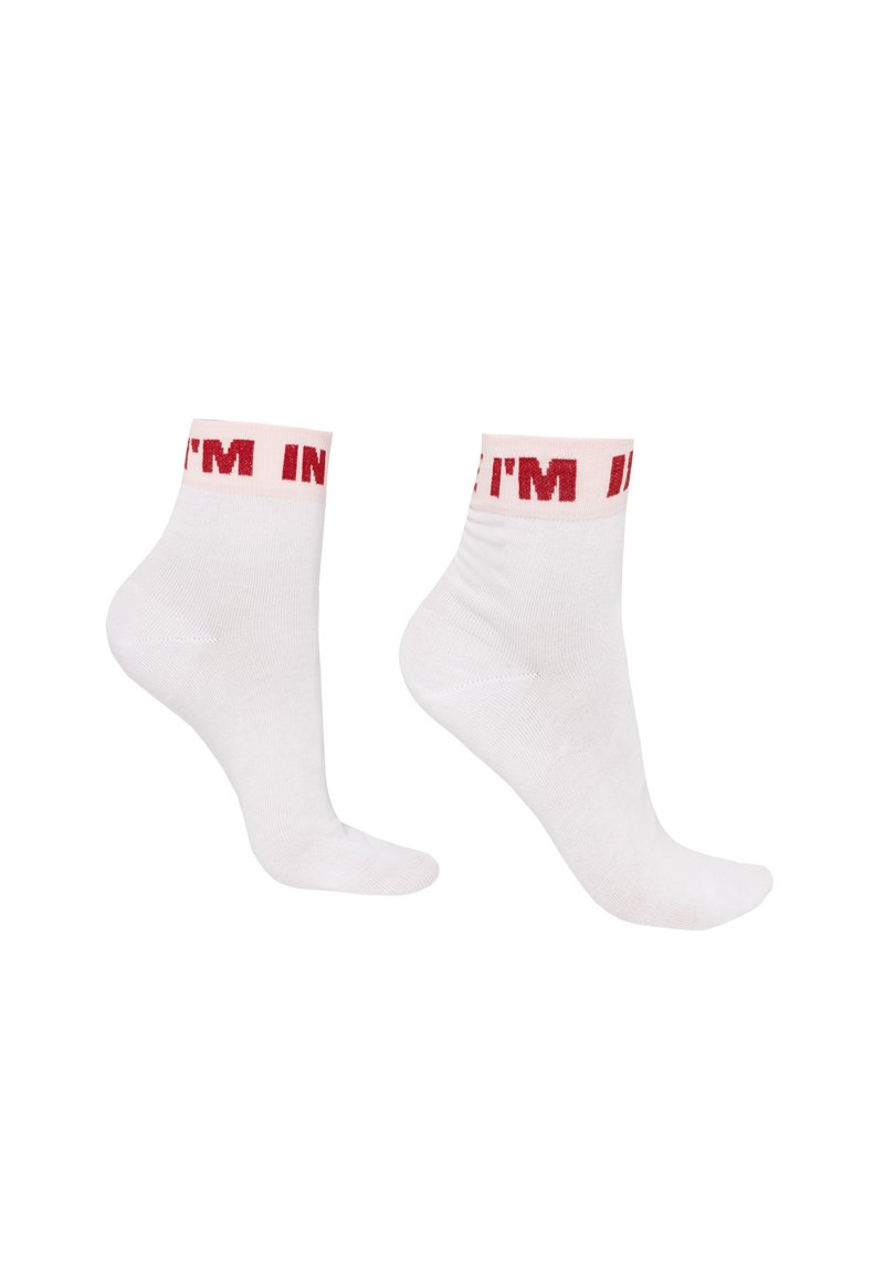 Damen Strumpfhosen | Calzedonia Socken aufdruck white i love you/beige - ZQ44246 Damen Strumpfhosen | Calzedonia Socken aufdruck white i love you/beige - ZQ44246