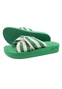 flip*flop TWIST - Mules - smaragdgrün