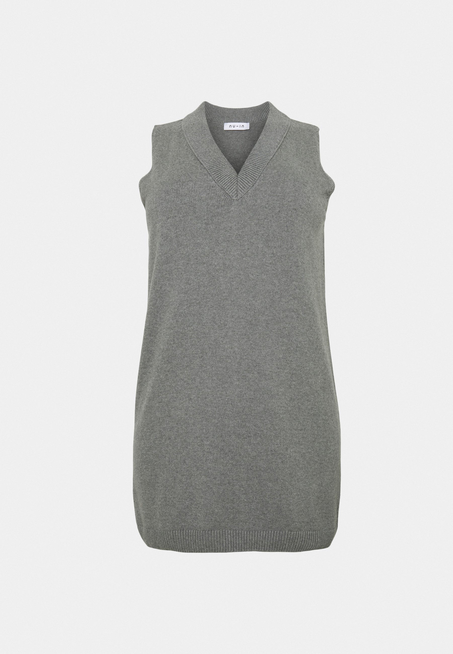 VEST MINI DRESS - Jumper dress - grey 