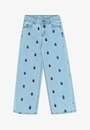 The New, TNVANNA WIDE FIT JEANS - Wide Leg - light blue denim emb