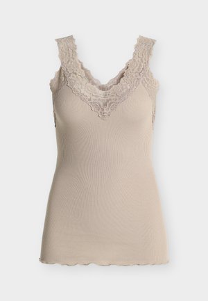 Rosemunde, V NECK REGULAR - Toppi - mocha meringue