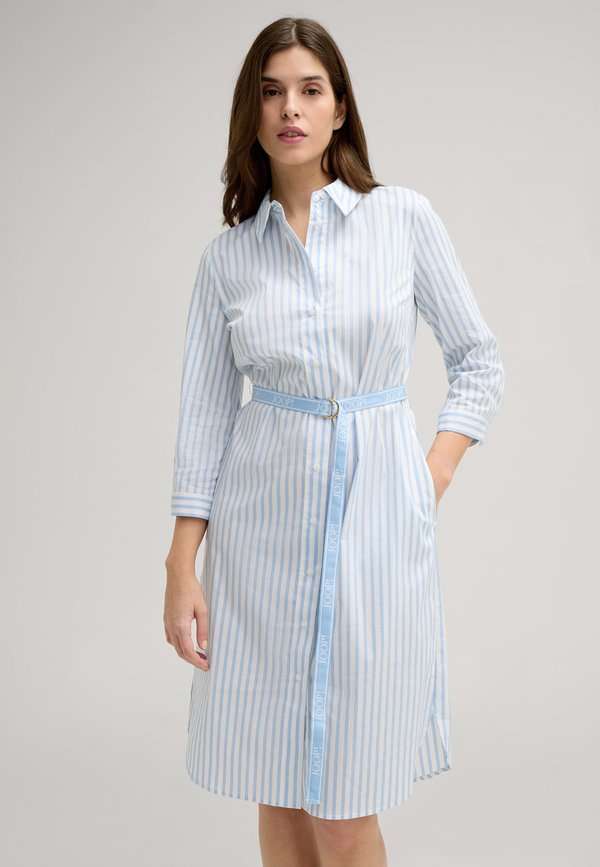 DOMINIQUE - Blusenkleid - weiß hellblau