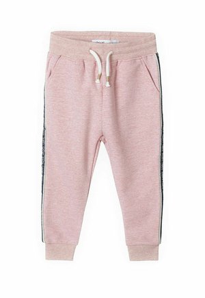 JOGGERS WITH SIDE TAPE - Tepláky - pink