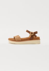 WINONA SANDAL SEMI WEDGE - Páskové sandály  - almond