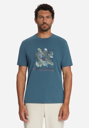 NO EXCESS, GRAPHIC T-SHIRT - T-shirt print - shadow blue