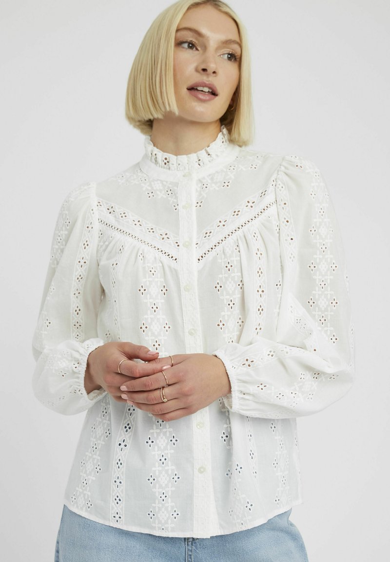 BZB BRODERIE ANGLAISE - Chemisier - blanc