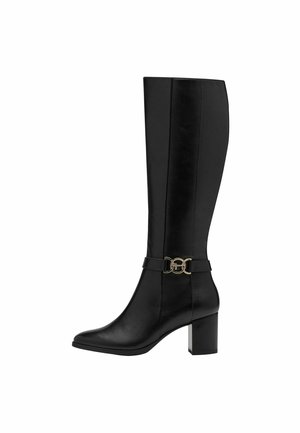 Stivali Donna Tamaris Essentials 1-25509-41, Neri, Tacco A Blocchetto 8 Cm, Plantare Imbottito, Materiale Sintetico
