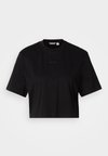 STUDIO OVERSIZED CROPPED - Tricou basic - black beauty