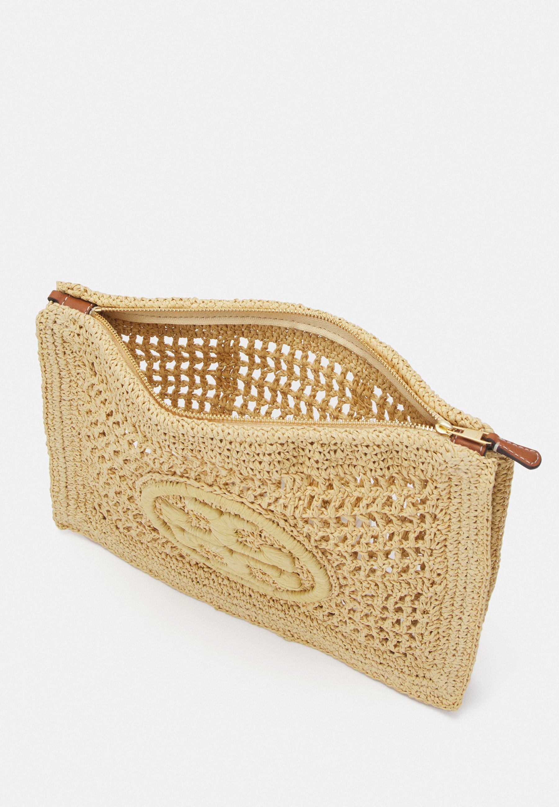 Tory Burch ELLA POUCH - Clutch - natural/pink - Zalando.co.uk