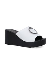 VENEZIA Mules med hæl - white