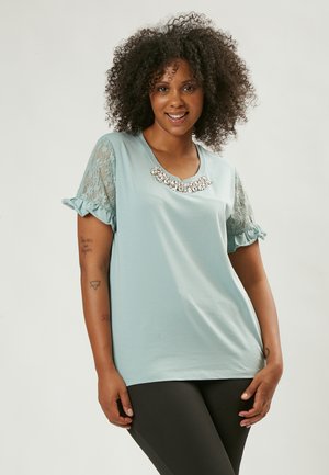 SLEEVES - T-shirt con stampa - mint