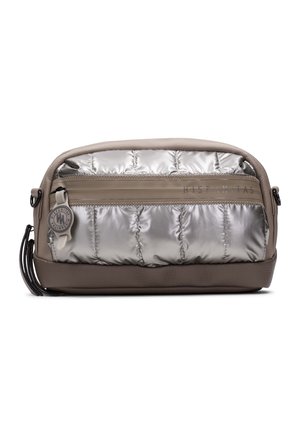 Cross body bag - metallic grey