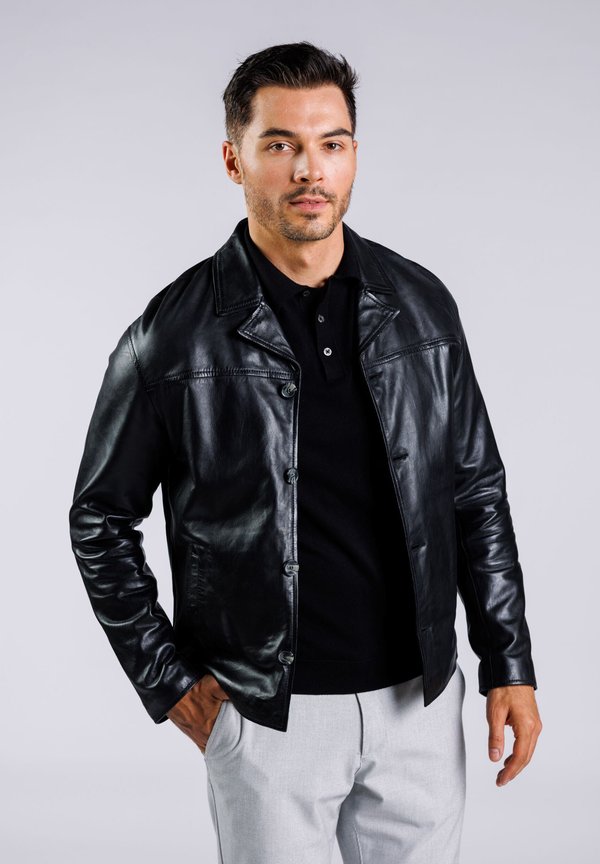 SHORT NORDIC - Lederjacke