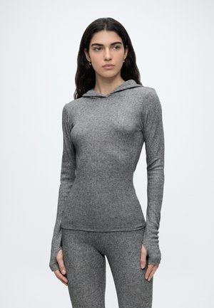Mads Nørgaard, TUTTI HOOD - Блуза с дълги ръкави - dark grey melange
