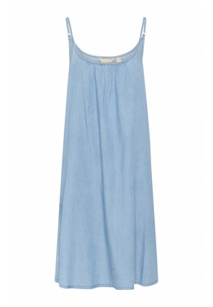 CUCITHA AURELIA STRAP - Denim dress - light blue wash