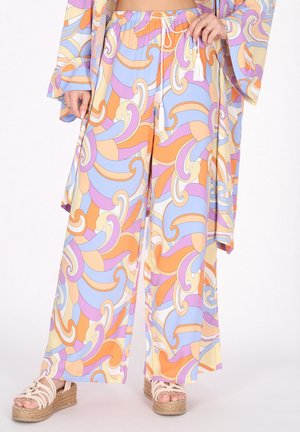 Stoffhose - violet multicolor