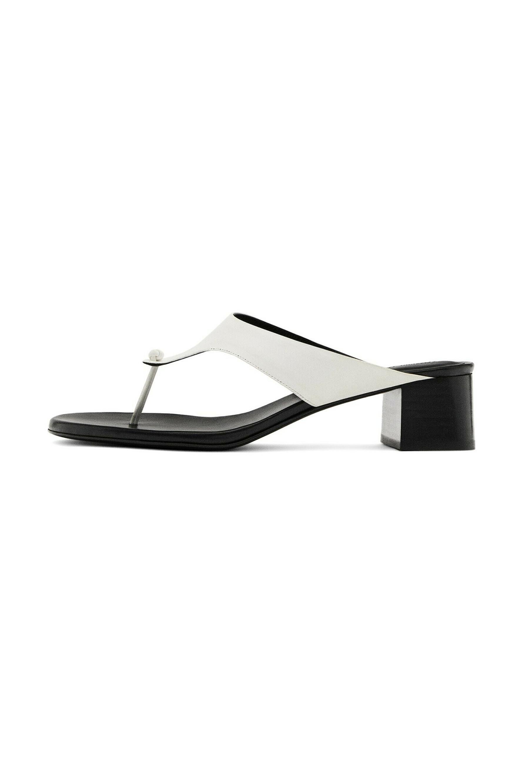 Massimo Dutti MOCK CROC EMBOSSED - Sandals - dark brown