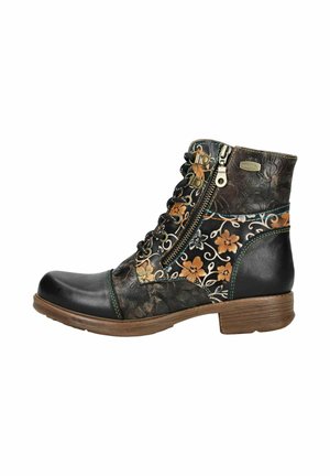 Lace-up ankle boots - noir