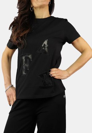 CAFèNOIR MANICA CORTA - T-shirt con stampa - black