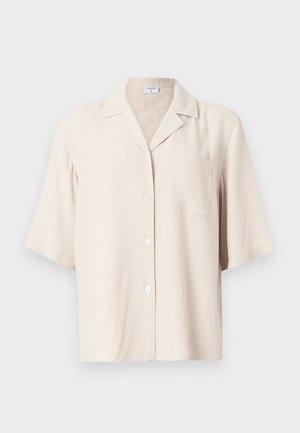 Filippa K SHORT SLEEVE SHIRT - Skjortebluser - ivory