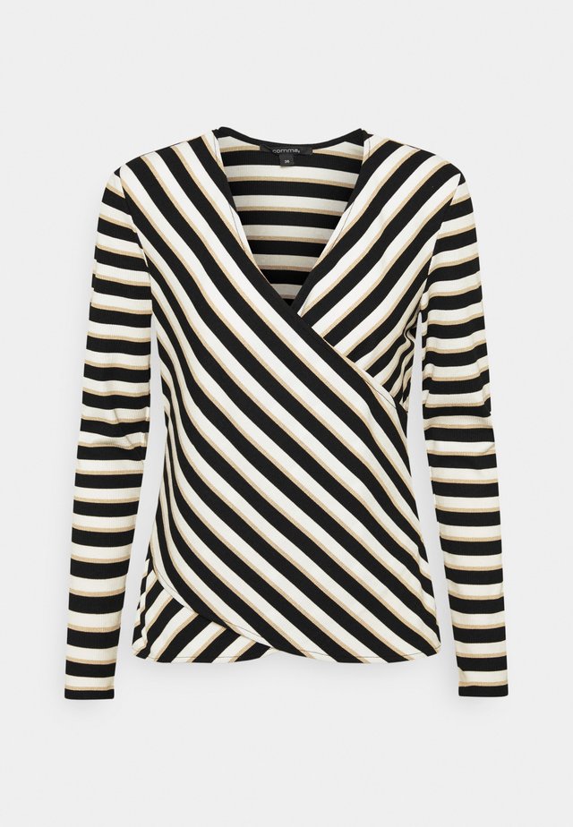 Langærmede T-shirts - black