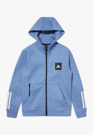 Tröja med dragkedja - blue melange