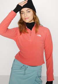 The North Face 100 GLACIER 1/4 ZIP - Camisola de lã polar - pink
