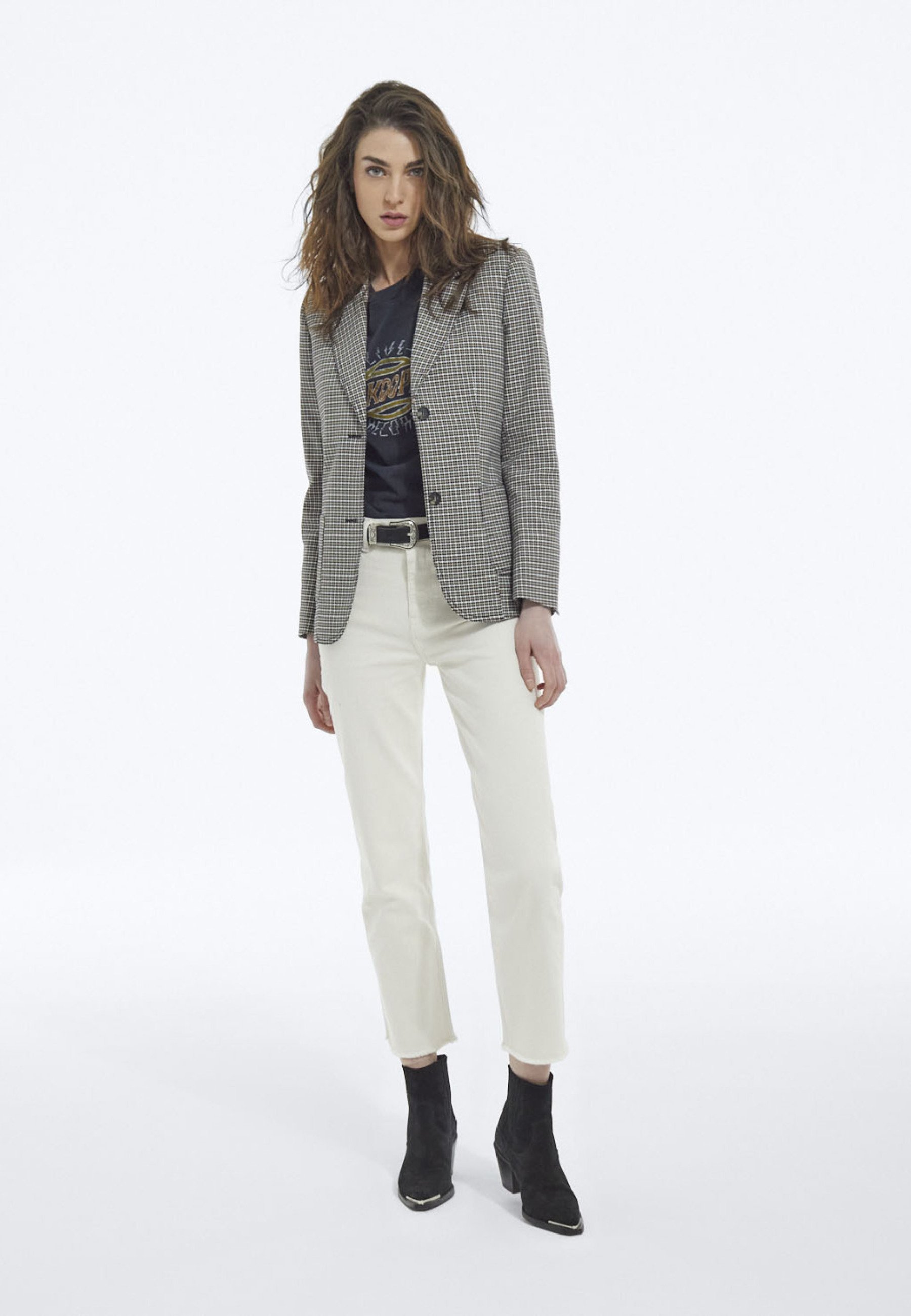 The Kooples PIED DE POULE - Blazer - beige - Zalando.it