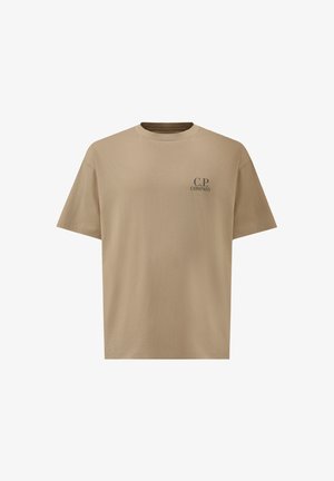 C.P. Company, T-shirt con stampa - beige