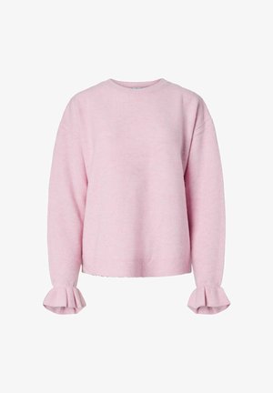 Pieces, KNIT PCSALLY FRILL CUFF - Trui - roseate spoonbill