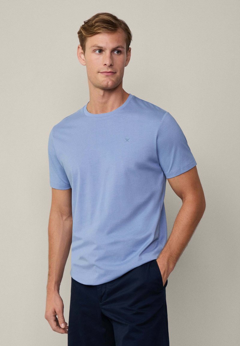 Hackett London PIMA - Jednoduché tričko - chambray blue