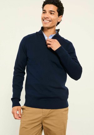 TALL FIT - HALF NECK  - Strickpullover - navy