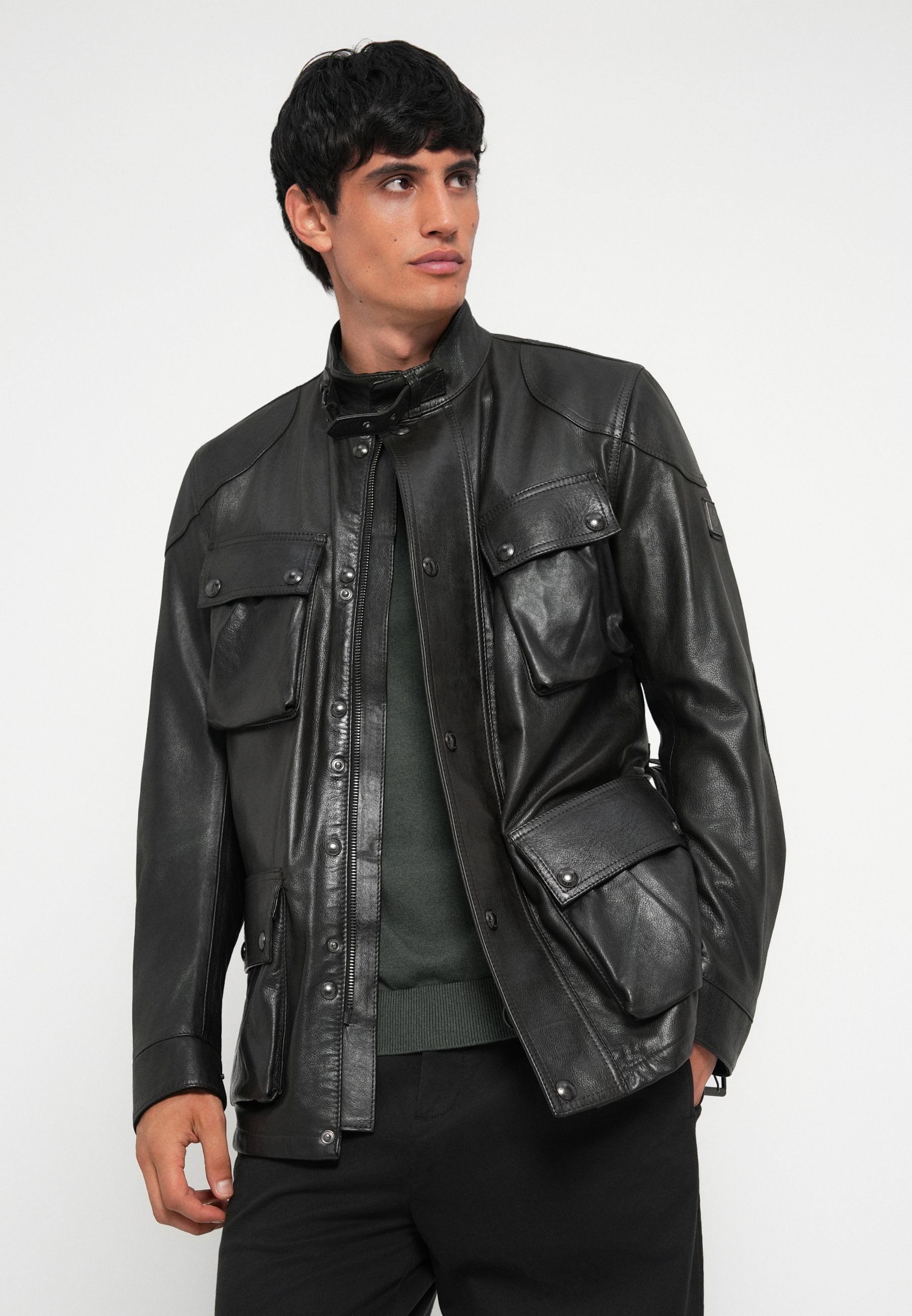 Belstaff TRIALMASTER PANTHER JACKET - Leather jacket - black - Zalando