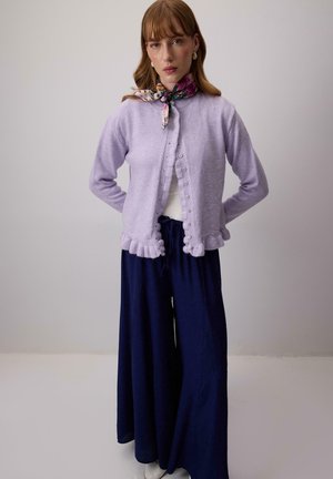 BELİ LASTİKLİ - Pantalon classique - lacivert