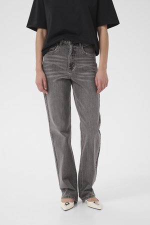 JADE - Blugi drepți - washed light grey