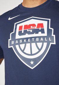 Nike Performance USA TEE  - Landslagsklær - obsidian/white