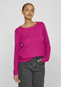 VILA VIRIL O NECK  - Pullover - festival fuchsia