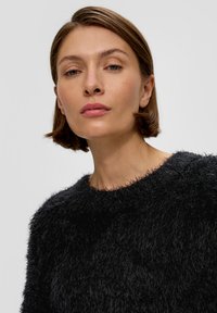 s.Oliver BLACK LABEL IN-OPTIK - Trui - schwarz